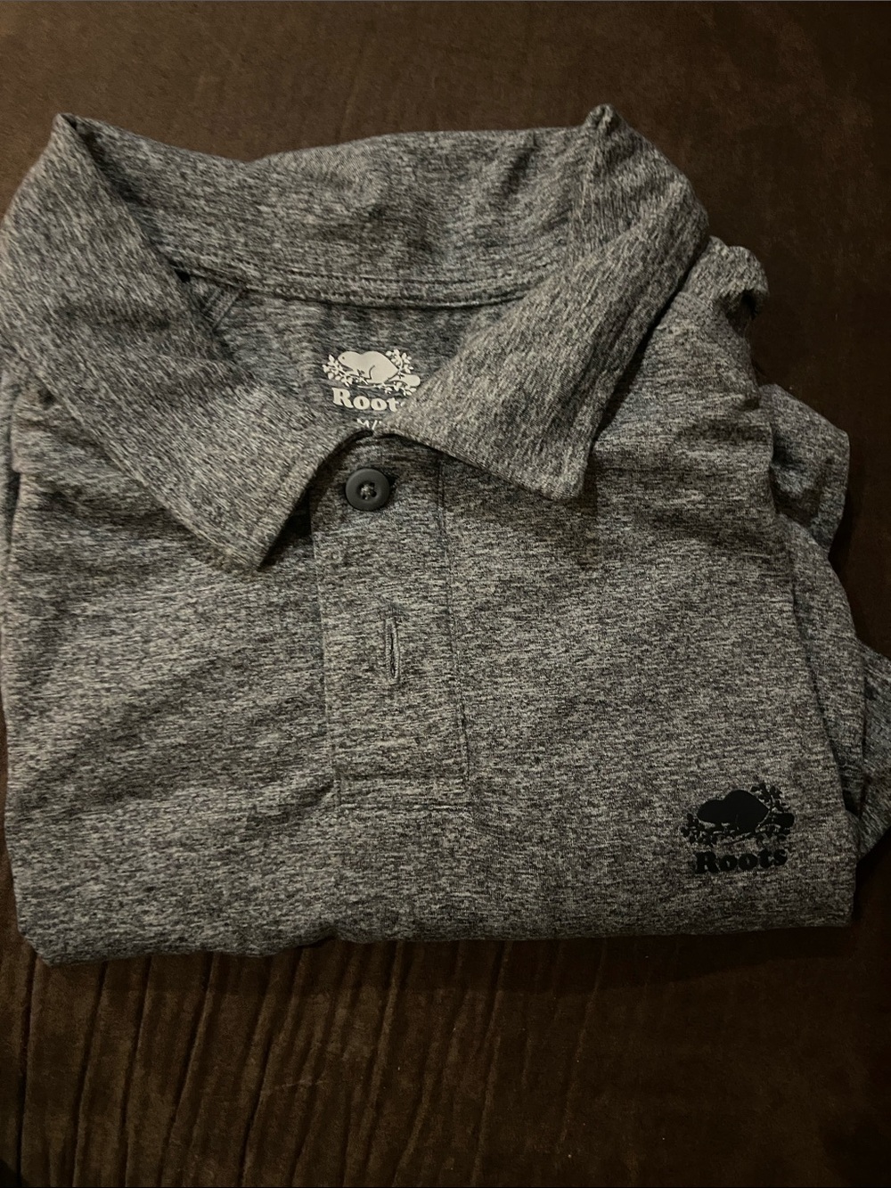 Roots Men’s Gray Heather Polo Shirt